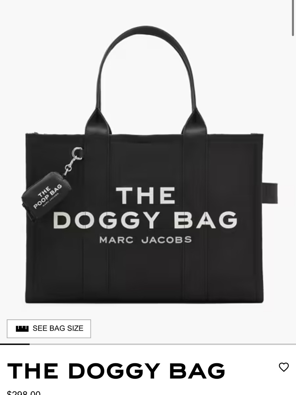 NWT Marc Jacobs THE DOGGY BAG - black - Picture 6 of 8
